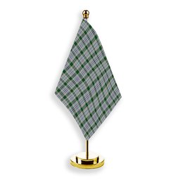 ScotsTee Shop Scottish Milne dress green Tartan Plaid Desk Flag