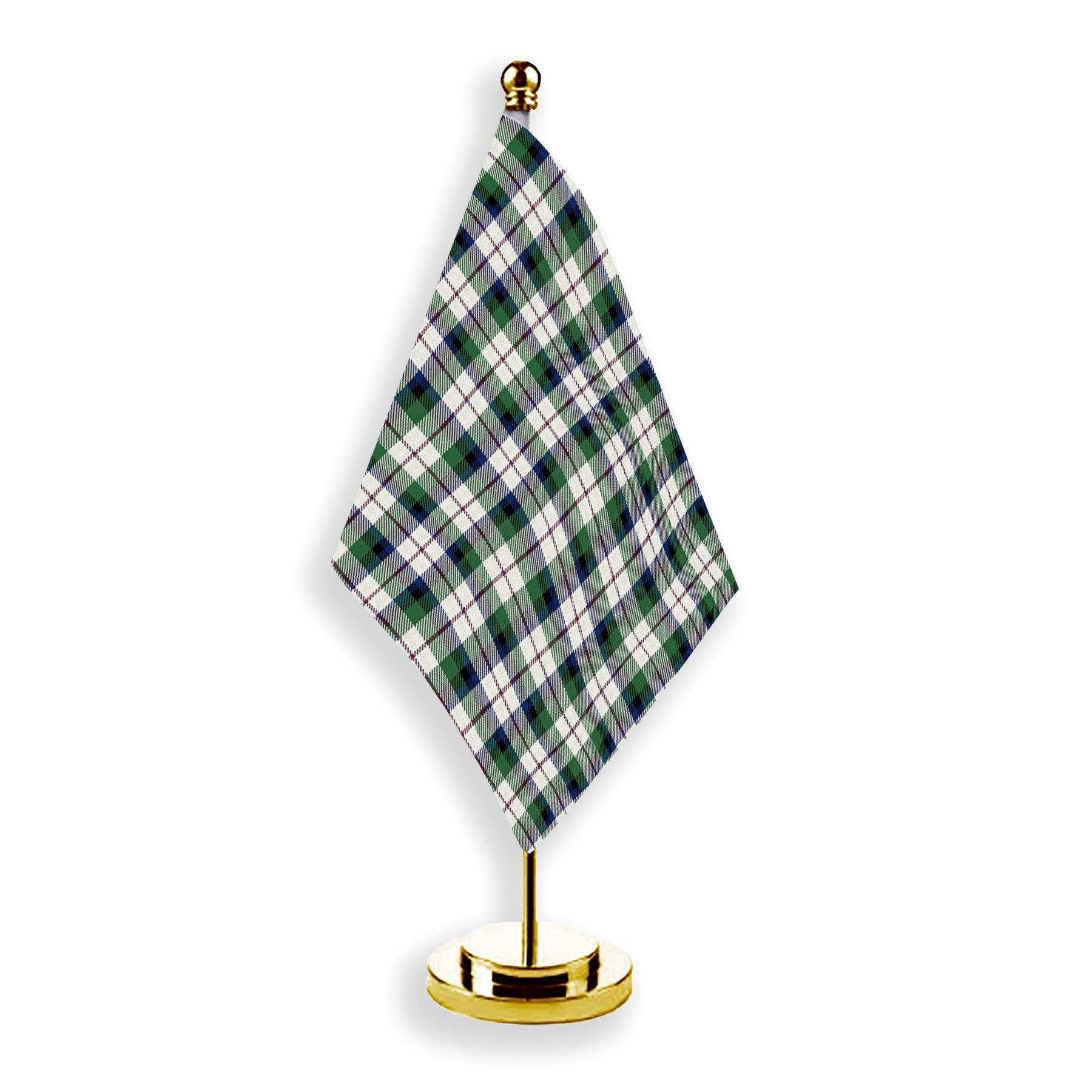 ScotsTee Shop Scottish MacNachten Dress Modern Tartan Plaid Desk Flag