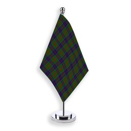 ScotsTee Shop Scottish Stewart of Appin Hunting Tartan Plaid Desk Flag