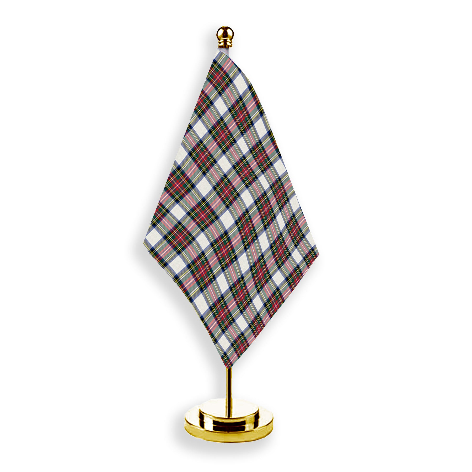 ScotsTee Shop Scottish Stewart Dress Modern Tartan Plaid Desk Flag