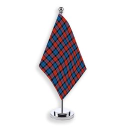 ScotsTee Shop Scottish Graham of Menteith Red Ancient Tartan Plaid Desk Flag