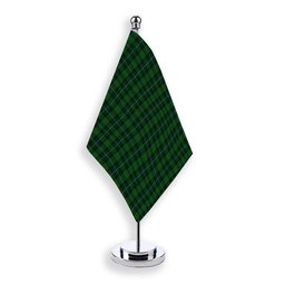 ScotsTee Shop Scottish McCandlish Hunting Green Tartan Plaid Desk Flag