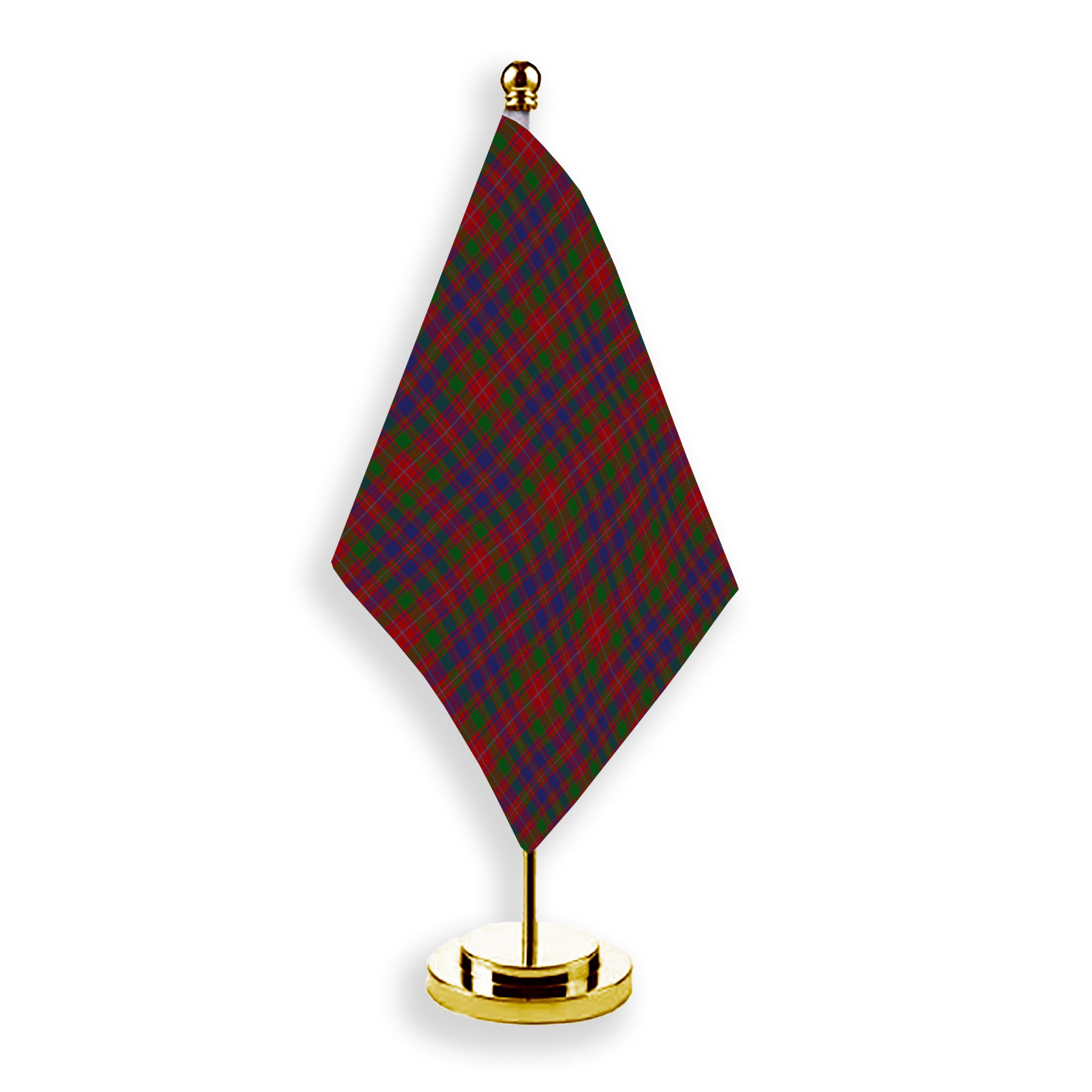 ScotsTee Shop Scottish MacIntyre of Gatehouse Tartan Plaid Desk Flag