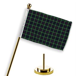 ScotsTee Shop Scottish MacLeod of Skye Modern Tartan Plaid Desk Flag