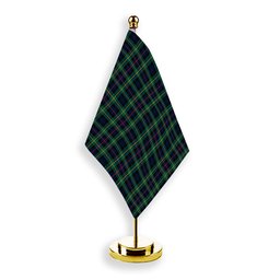 ScotsTee Shop Scottish MacLeod of Skye Modern Tartan Plaid Desk Flag