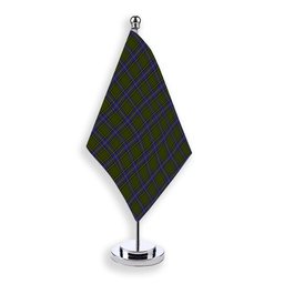 ScotsTee Shop Scottish McMillan Hunting Modern Tartan Plaid Desk Flag