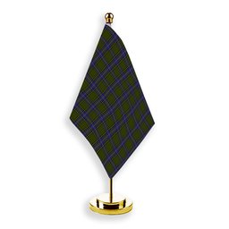 ScotsTee Shop Scottish McMillan Hunting Modern Tartan Plaid Desk Flag