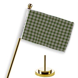 ScotsTee Shop Scottish Hay White Dress Tartan Plaid Desk Flag