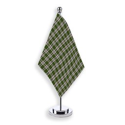 ScotsTee Shop Scottish Hay White Dress Tartan Plaid Desk Flag
