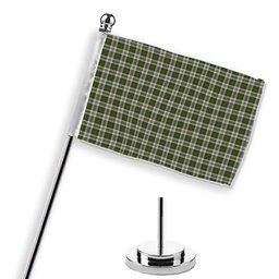 ScotsTee Shop Scottish Hay White Dress Tartan Plaid Desk Flag