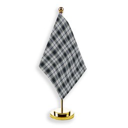 ScotsTee Shop Scottish MacTavish of Dunardry Dress Tartan Plaid Desk Flag
