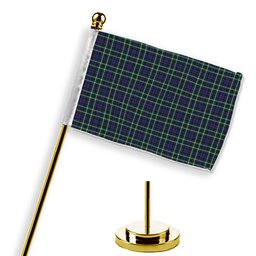 ScotsTee Shop Scottish Graham of Montrose Modern Tartan Plaid Desk Flag