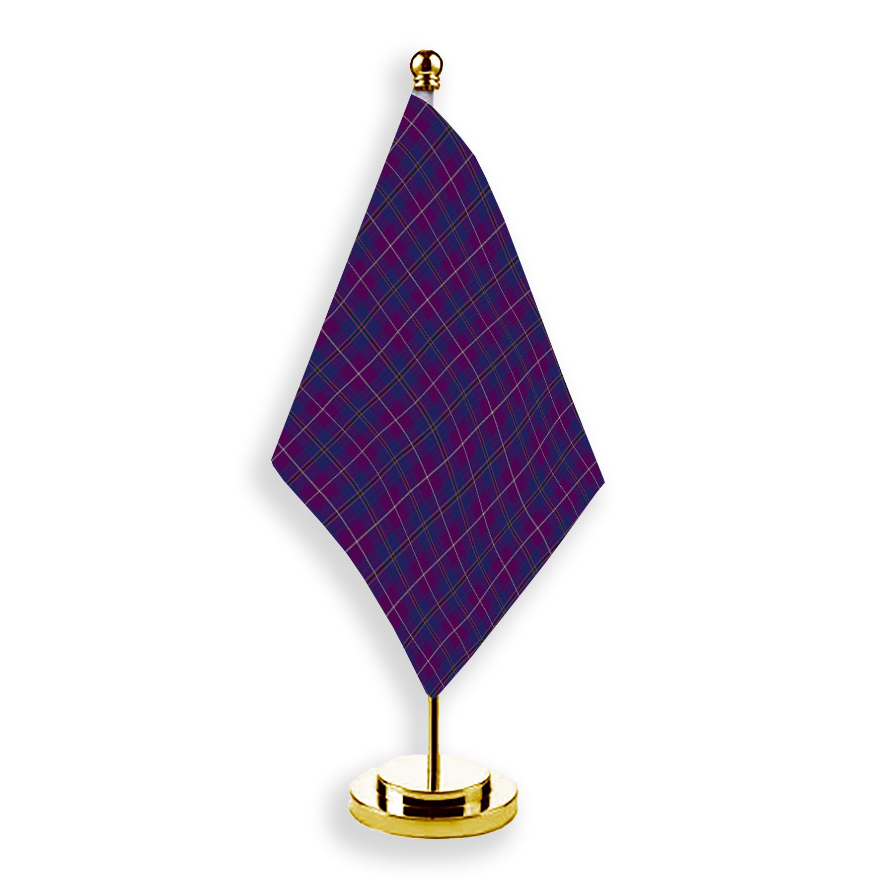 ScotsTee Shop Scottish Pride of Glencoe Tartan Plaid Desk Flag