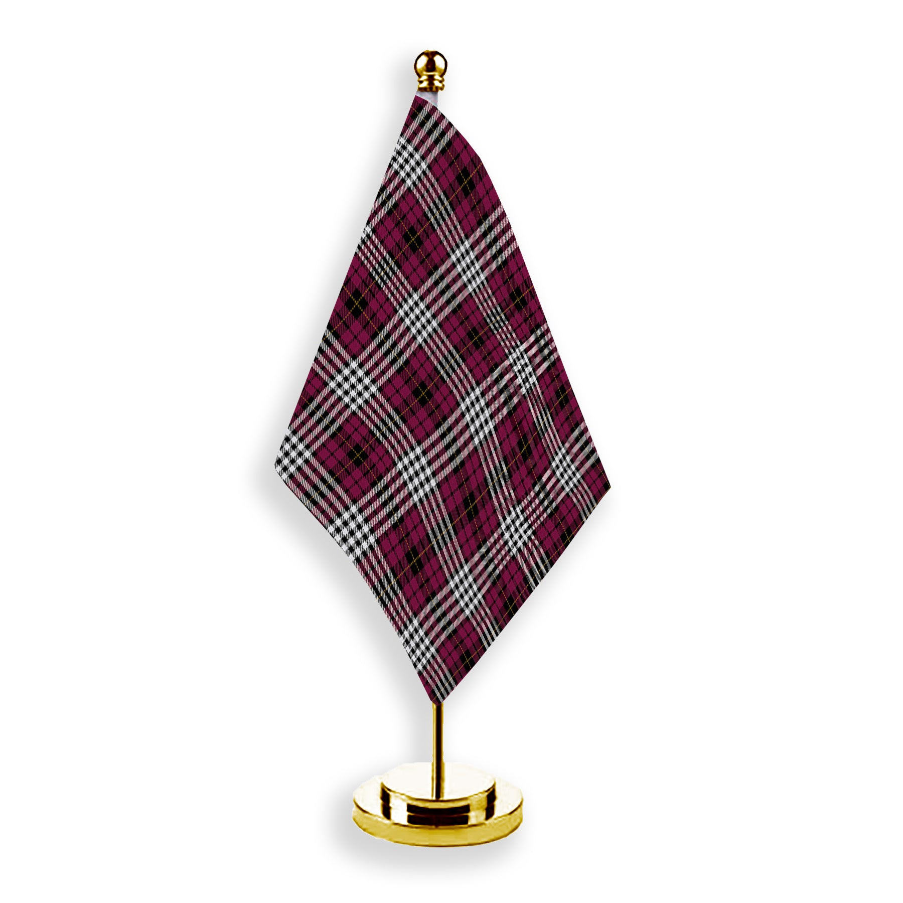 ScotsTee Shop Scottish Little of Morton Rigg Modern Tartan Plaid Desk Flag