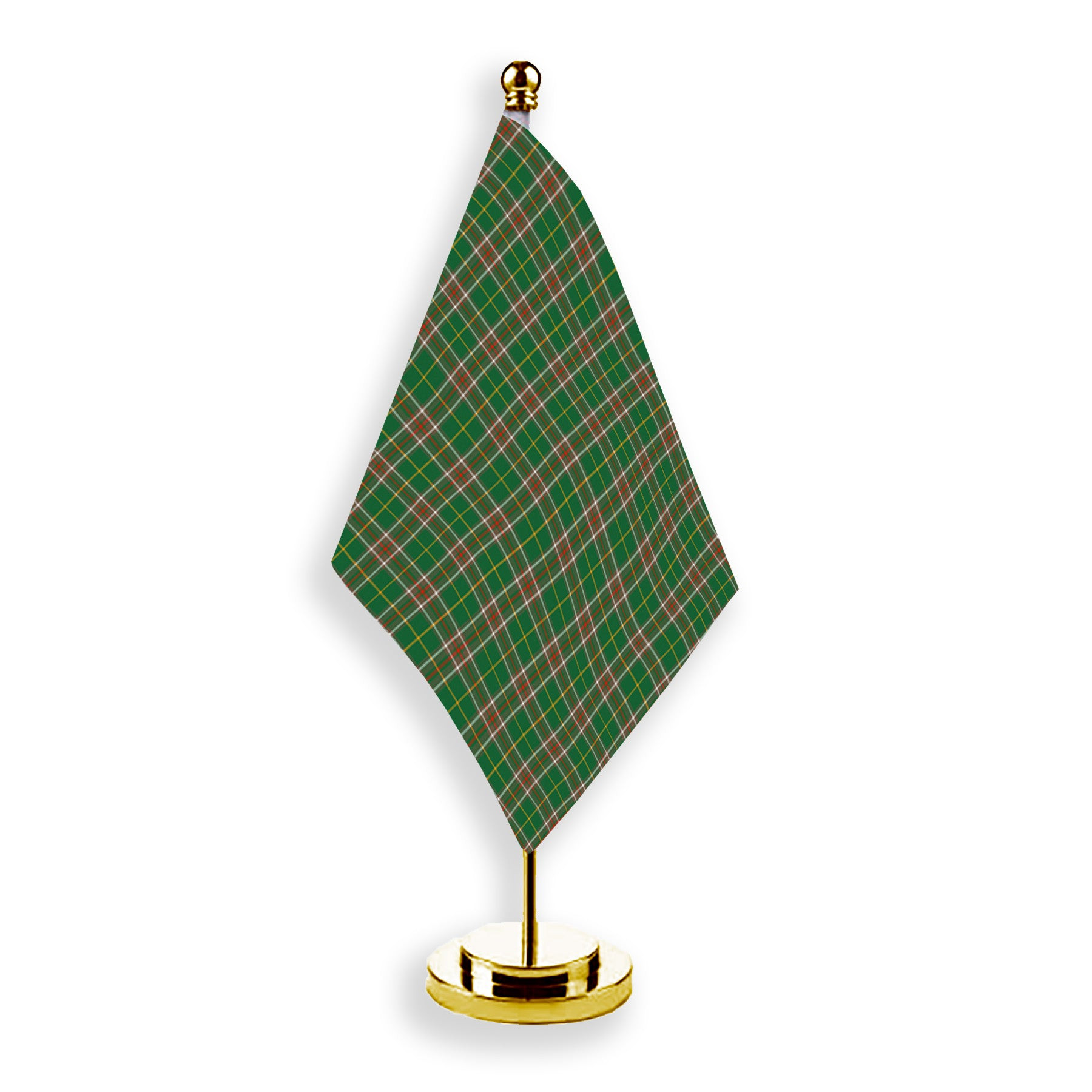 ScotsTee Shop Scottish Newfoundland Labrador Province Canada Ancient Tartan Plaid Desk Flag