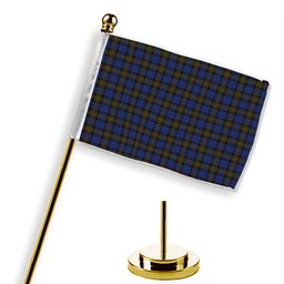 ScotsTee Shop Scottish MacLaurin of Brioch Tartan Plaid Desk Flag