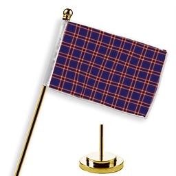 ScotsTee Shop Scottish Laing of Archiestown Tartan Plaid Desk Flag