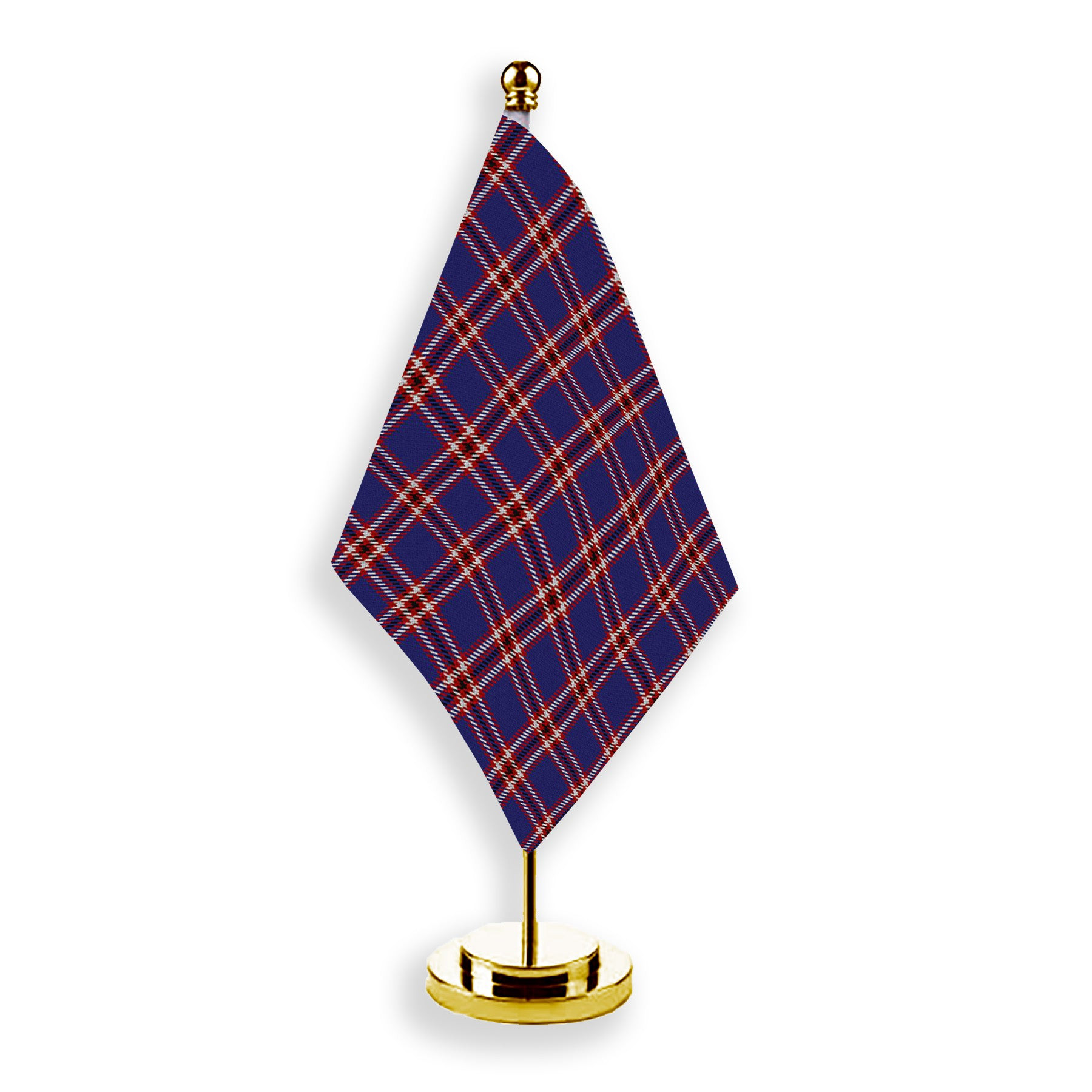 ScotsTee Shop Scottish Laing of Archiestown Tartan Plaid Desk Flag