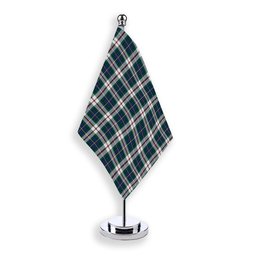 ScotsTee Shop Scottish MacLeod Of Californian Modern Tartan Plaid Desk Flag