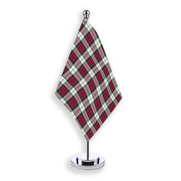 ScotsTee Shop Scottish Rose Dress Modern Tartan Plaid Desk Flag