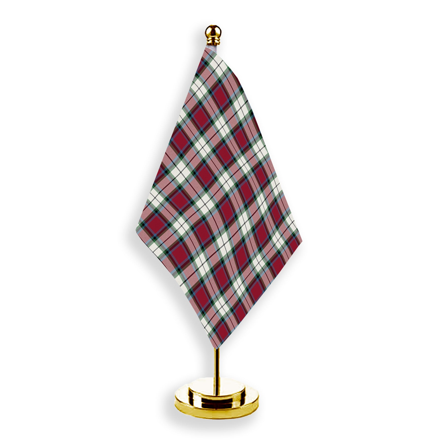 ScotsTee Shop Scottish Rose Dress Modern Tartan Plaid Desk Flag