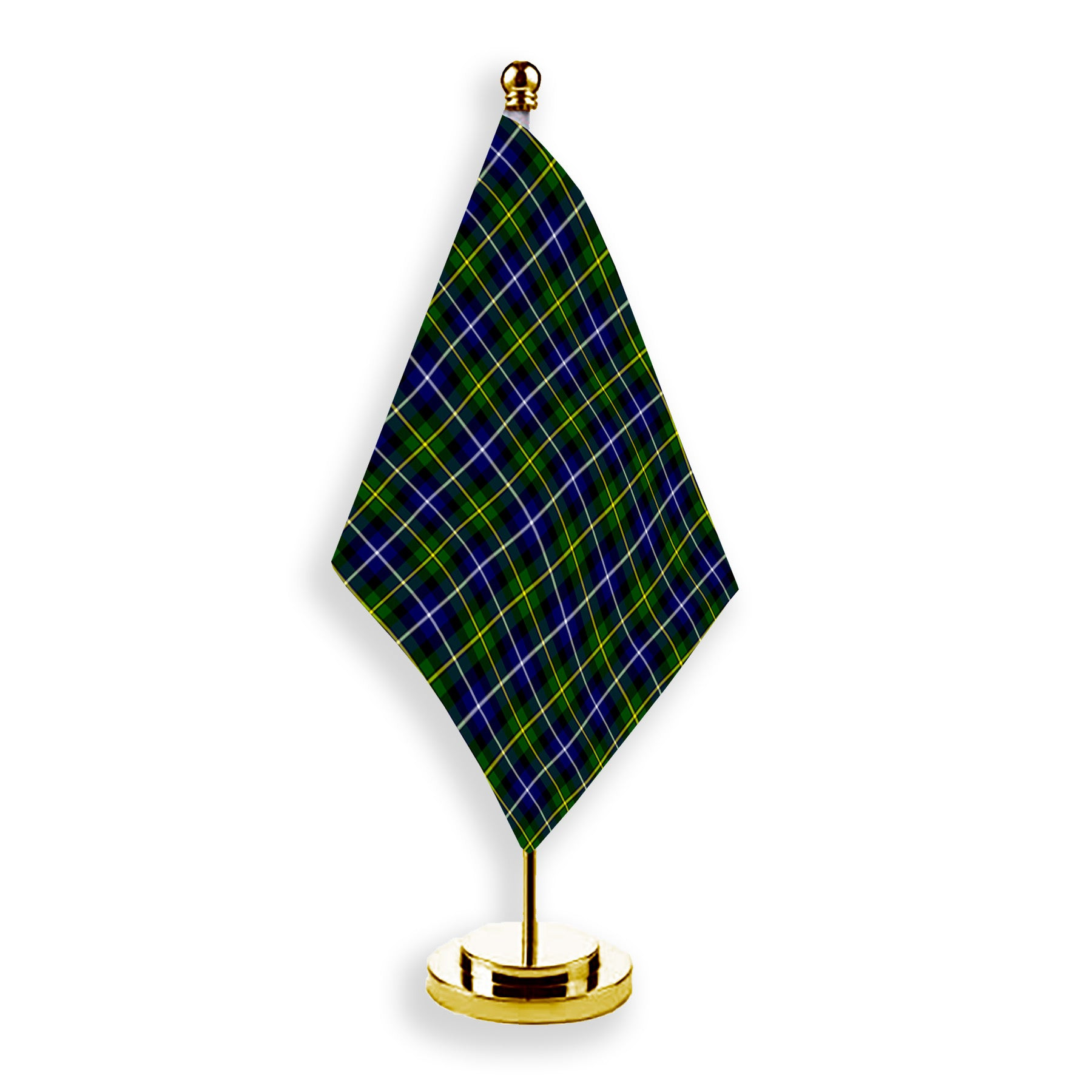 ScotsTee Shop Scottish McNeil of Barra Modern Tartan Plaid Desk Flag
