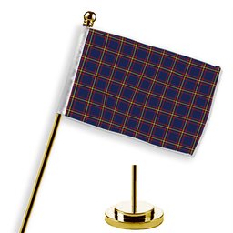ScotsTee Shop Scottish McLaine of Lochbuie Hunting Modern Tartan Plaid Desk Flag