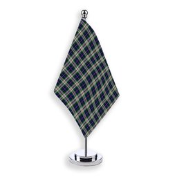ScotsTee Shop Scottish MacLeod of California Tartan Plaid Desk Flag