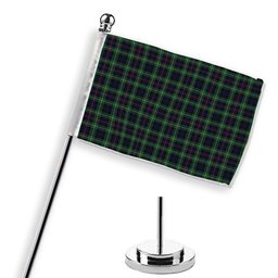 ScotsTee Shop Scottish McLeod of Skye Modern Tartan Plaid Desk Flag