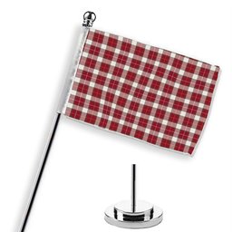 ScotsTee Shop Scottish McFie Dress Modern Tartan Plaid Desk Flag