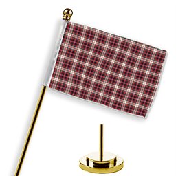 ScotsTee Shop Scottish McFarland Dress Modern Tartan Plaid Desk Flag