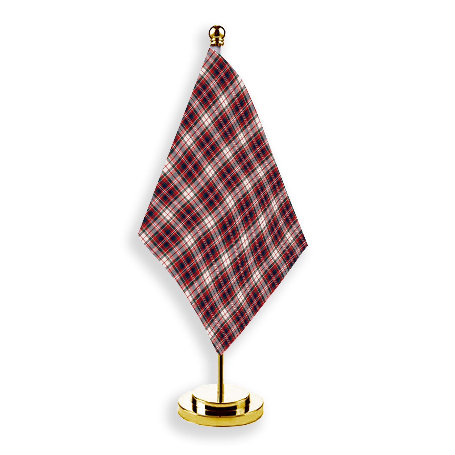 ScotsTee Shop Scottish McFarland Dress Modern Tartan Plaid Desk Flag