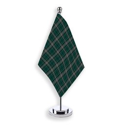 ScotsTee Shop Scottish Kelly of Sleat Hunting Tartan Plaid Desk Flag