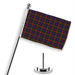 ScotsTee Shop Scottish MacLagan of Glenquiech Tartan Plaid Desk Flag