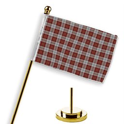 ScotsTee Shop Scottish MacPherson Dress Burgundy Dance Tartan Plaid Desk Flag