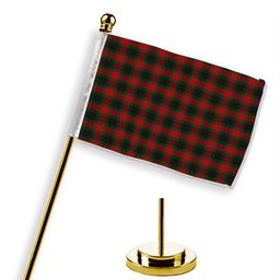 ScotsTee Shop Scottish Skene of Cromar Tartan Plaid Desk Flag
