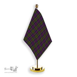 ScotsTee Shop Scottish MacDonald of Clanranald 2 Tartan Plaid Desk Flag
