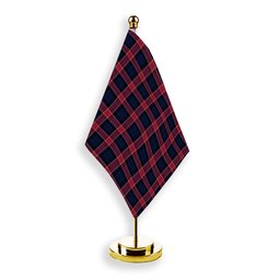 ScotsTee Shop Scottish Graham of Menteith Red Modern Tartan Plaid Desk Flag