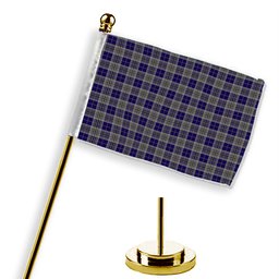 ScotsTee Shop Scottish Hanna of Stirlingshire Tartan Plaid Desk Flag
