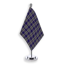 ScotsTee Shop Scottish Hanna of Stirlingshire Tartan Plaid Desk Flag