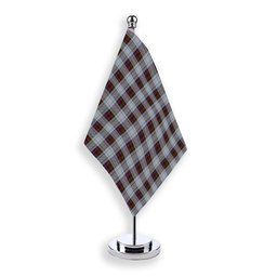 ScotsTee Shop Scottish MacDonald Dress 3 Tartan Plaid Desk Flag