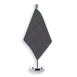 ScotsTee Shop Scottish Russell Old Modern Tartan Plaid Desk Flag