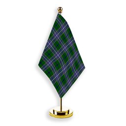 ScotsTee Shop Scottish Wishart Hunting Modern Tartan Plaid Desk Flag