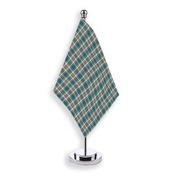 ScotsTee Shop Scottish Livingstone Dress Ancient Tartan Plaid Desk Flag