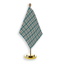 ScotsTee Shop Scottish Livingstone Dress Ancient Tartan Plaid Desk Flag