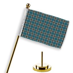 ScotsTee Shop Scottish Thompson Dress Blue Ancient Tartan Plaid Desk Flag