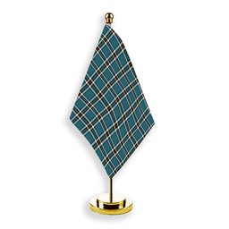 ScotsTee Shop Scottish Thompson Dress Blue Ancient Tartan Plaid Desk Flag