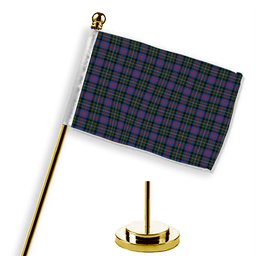 ScotsTee Shop Scottish Malcolm of Berwick Modern Tartan Plaid Desk Flag