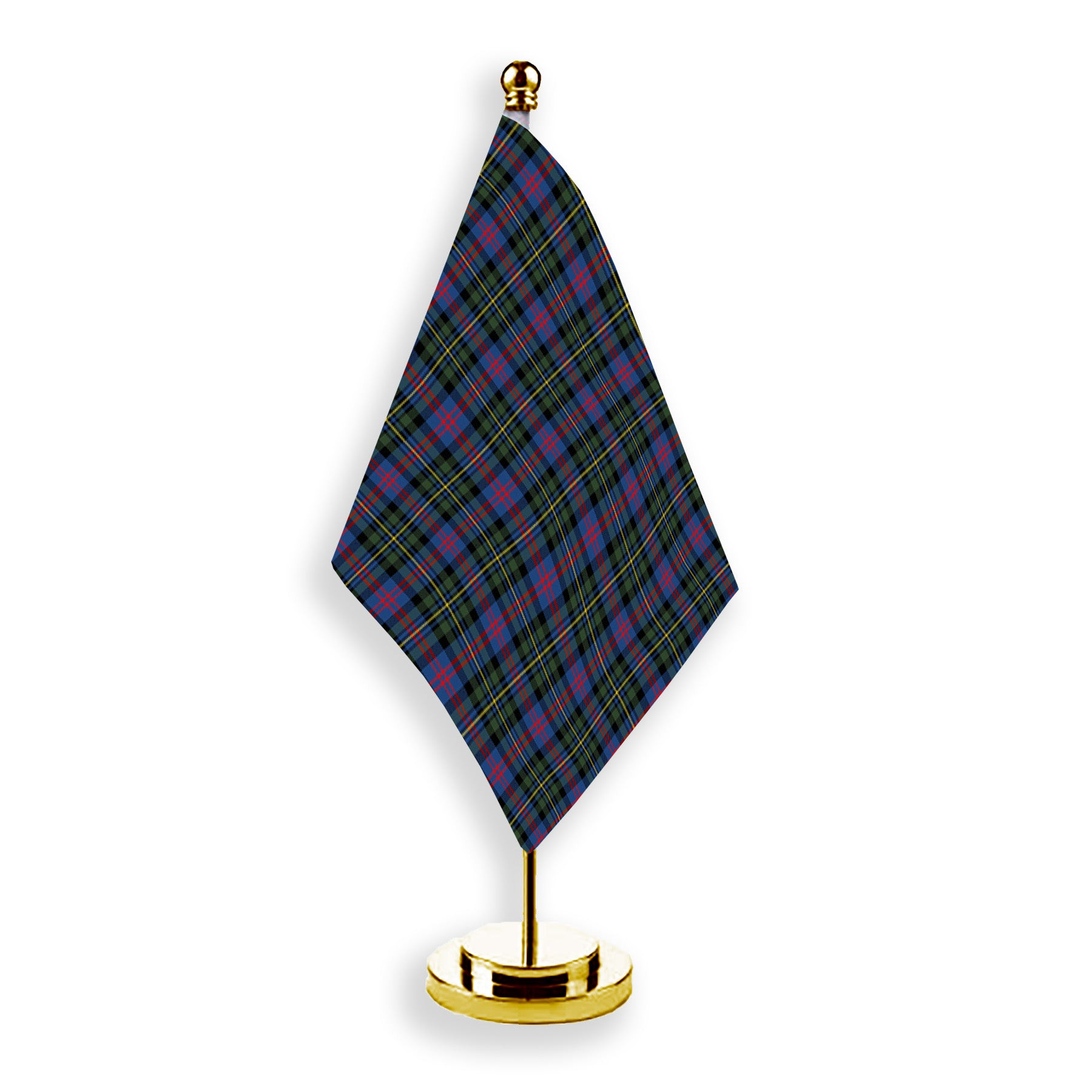ScotsTee Shop Scottish Malcolm of Berwick Modern Tartan Plaid Desk Flag