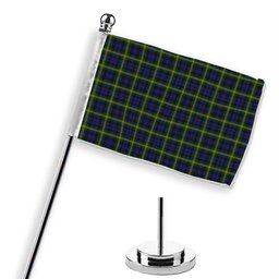 ScotsTee Shop Scottish Gordon of Esslemont Tartan Plaid Desk Flag
